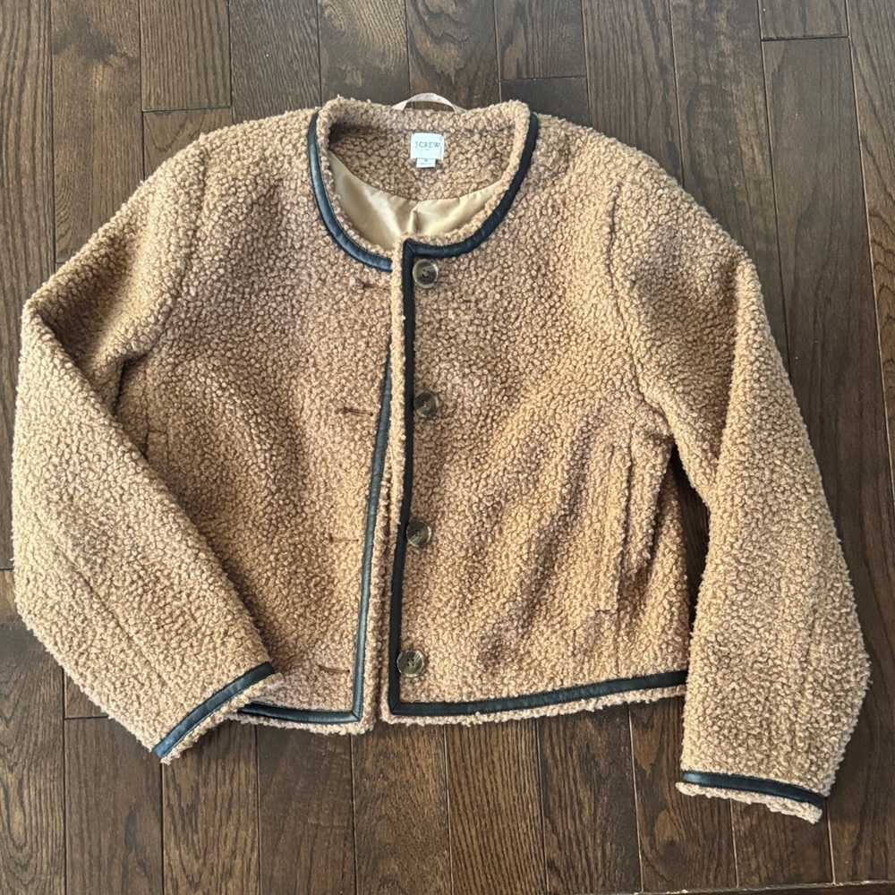 J. Crew Tan Sherpa Jacket